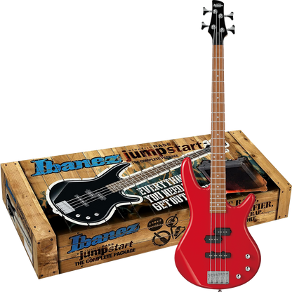 Ibanez IJSR190NRD SR 4-String Bass Package, Red