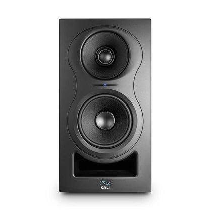 KALI AUDIO IN-5 5" Powered 3-way Studio Monitor - 160W Speaker System with Boundary Compensation EQ Settings - For Mixing, Recording, Audio Production - XLR, TRS, RCA Inputs - Single, Black