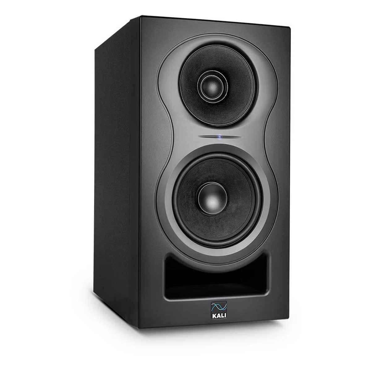 KALI AUDIO IN-5 5" Powered 3-way Studio Monitor - 160W Speaker System with Boundary Compensation EQ Settings - For Mixing, Recording, Audio Production - XLR, TRS, RCA Inputs - Single, Black