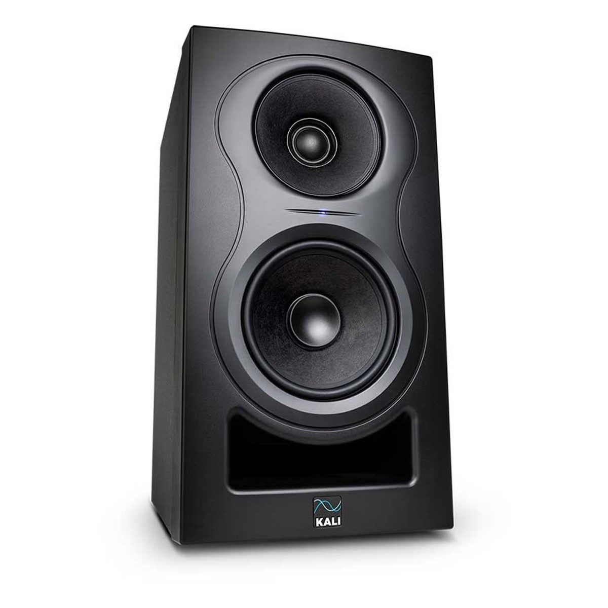 KALI AUDIO IN-5 5" Powered 3-way Studio Monitor - 160W Speaker System with Boundary Compensation EQ Settings - For Mixing, Recording, Audio Production - XLR, TRS, RCA Inputs - Single, Black