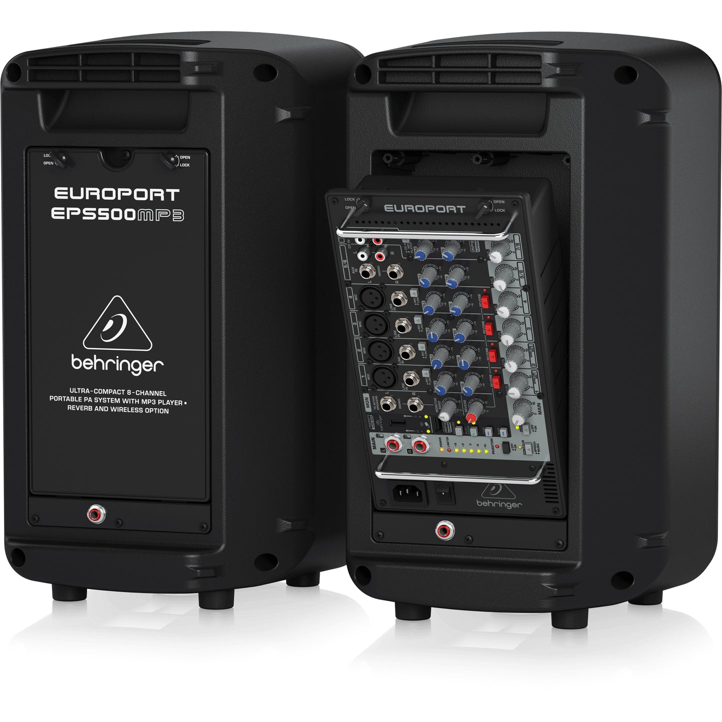 Behringer EPS500MP3 Ultra-Compact 500W 8-Channel Portable PA System