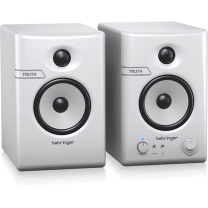 Behringer TRUTH 3.5 BT Powered Studio Monitors with Bluetooth - Pair, White