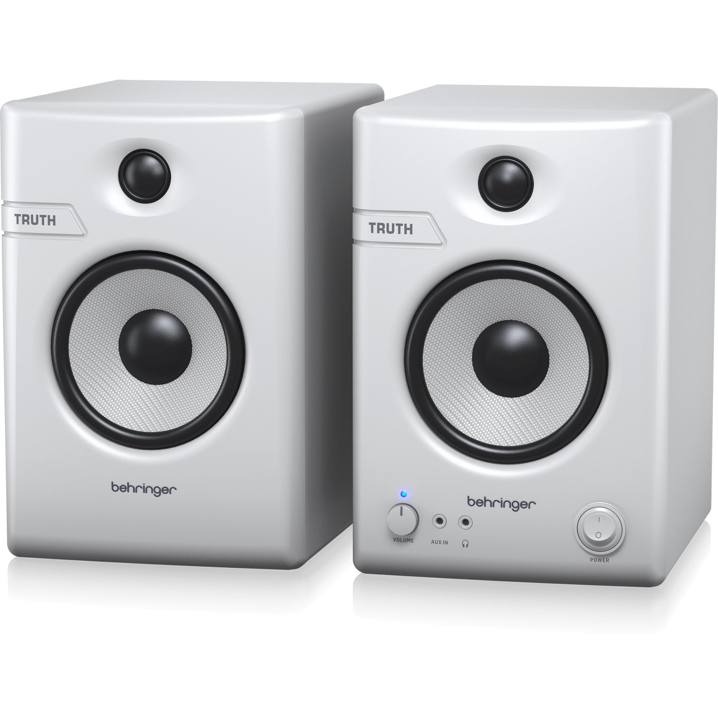 Behringer TRUTH 4.5" Powered Studio Monitors with Bluetooth - White, Pair