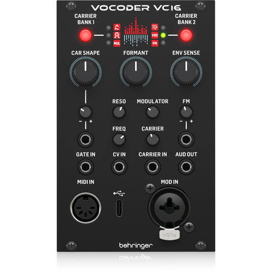 Behringer VOCODER VC16 High-Resolution 16-Band Vocoder Module for Eurorack