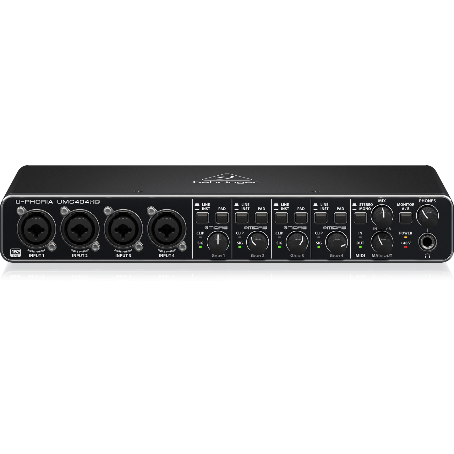 Behringer U-PHORIA UMC404HD - USB 2.0 Audio/MIDI Interface