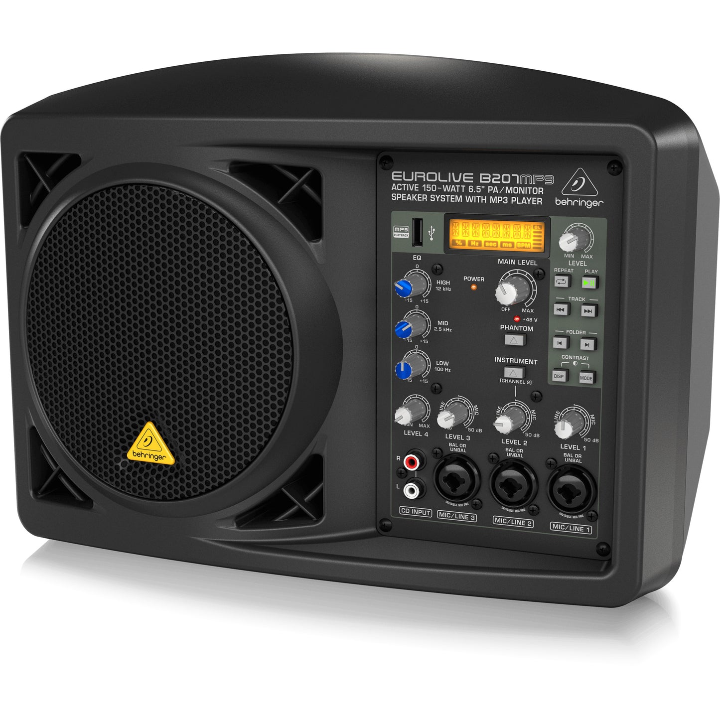 Behringer B207MP3 Active 150W 6.5" PA/Monitor Speaker System with MP3 Player