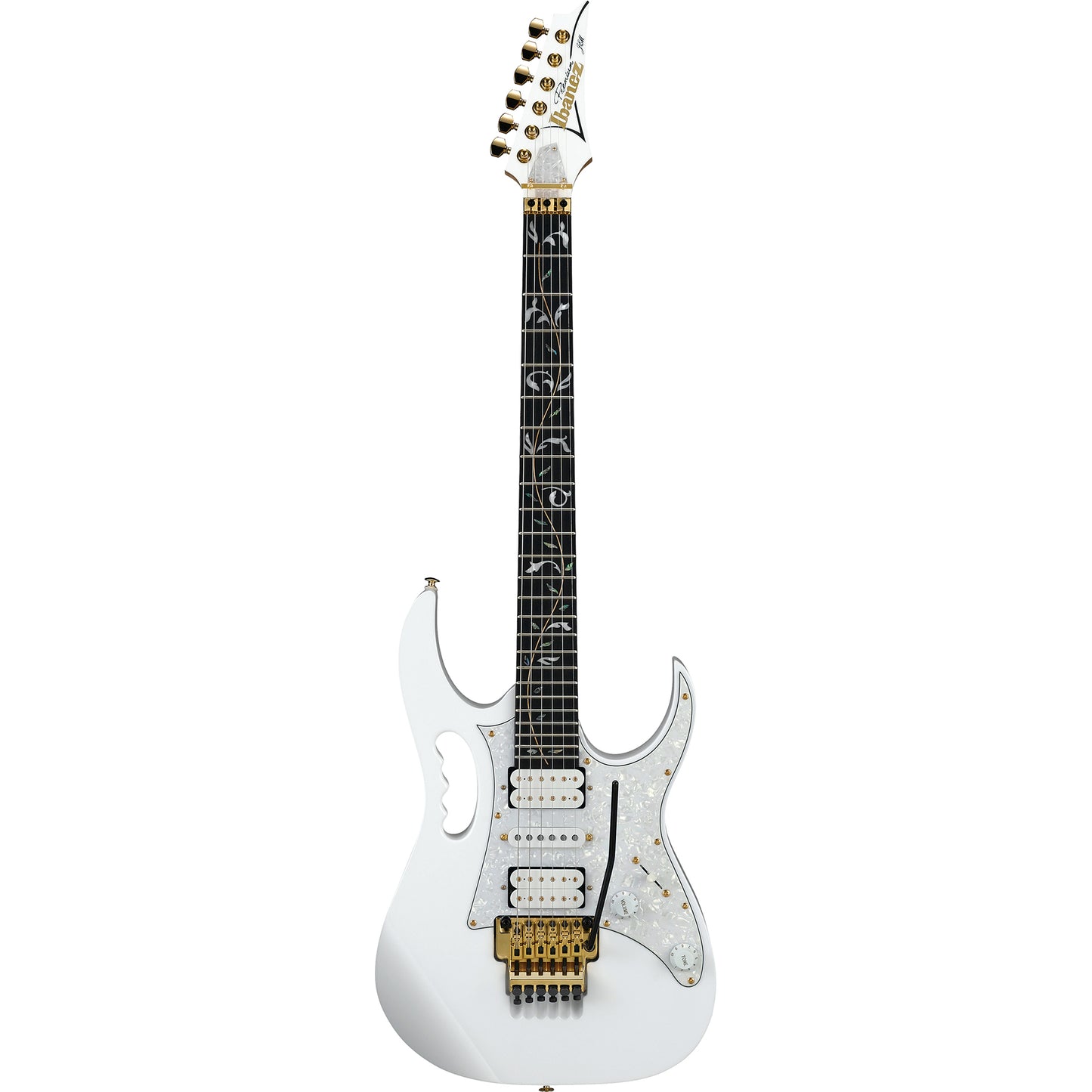 Ibanez JEM7VPWH Steve Vai Signature Premium Electric Guitar, White