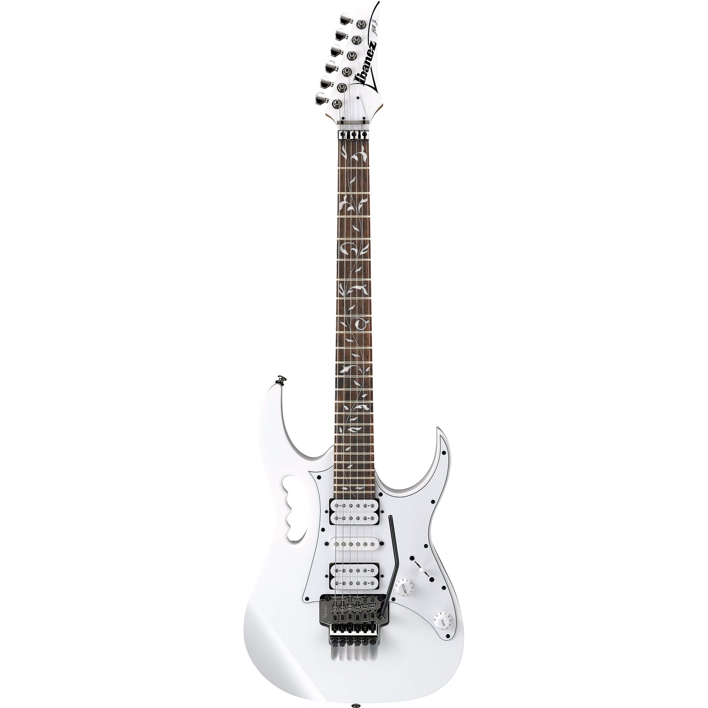 Ibanez JEMJRWH Steve Vai Signature Jem Jr. Electric Guitar, White