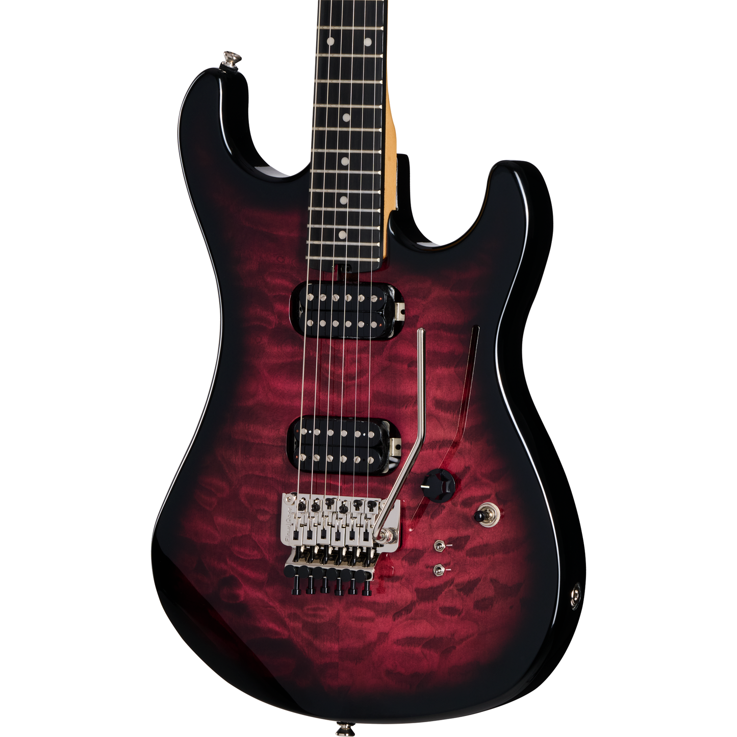 Kramer 84 HH Quilt Electric Guitar - Magenta Burst