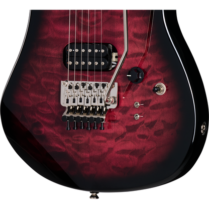 Kramer 84 HH Quilt Electric Guitar - Magenta Burst