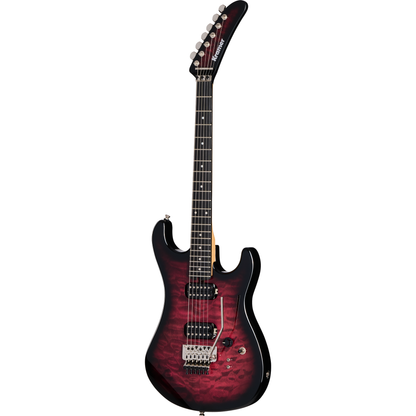 Kramer 84 HH Quilt Electric Guitar - Magenta Burst