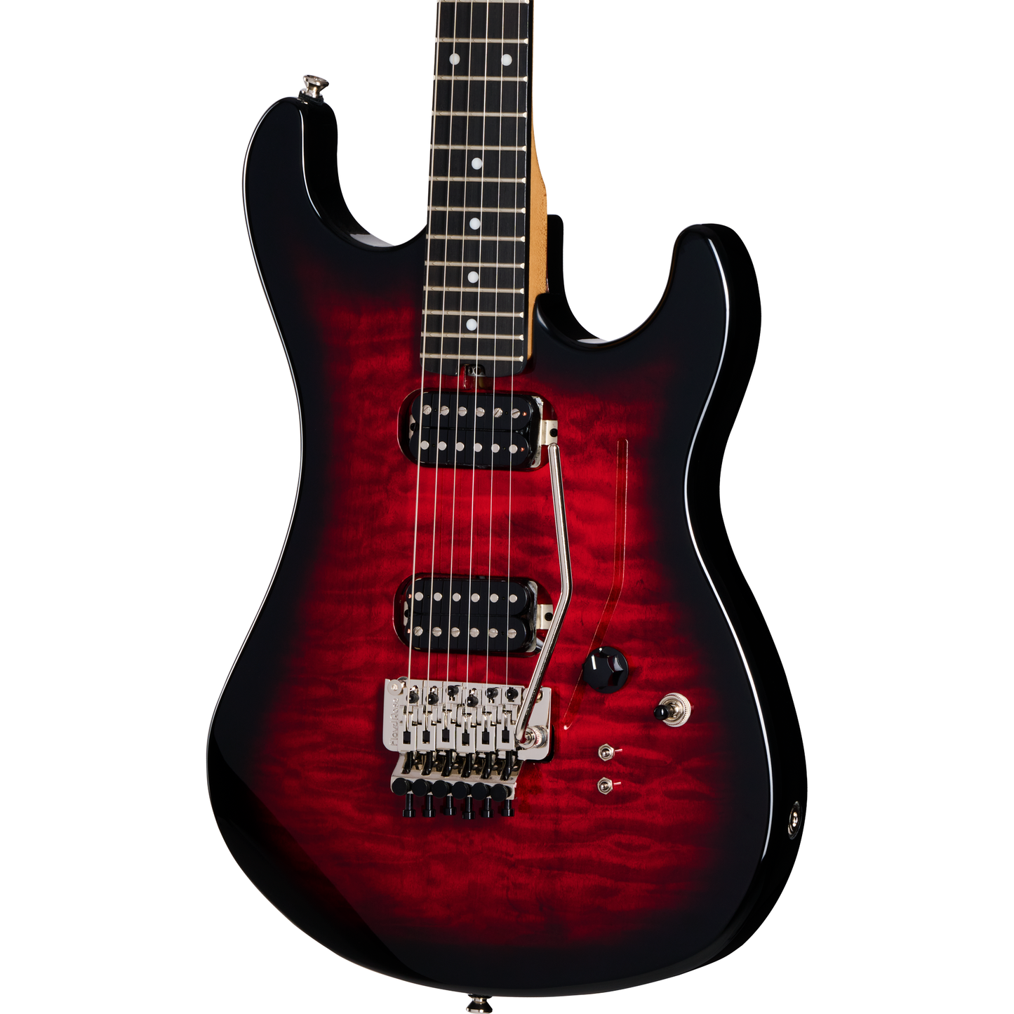 Kramer 84 HH Quilt Electric Guitar - Red Burst