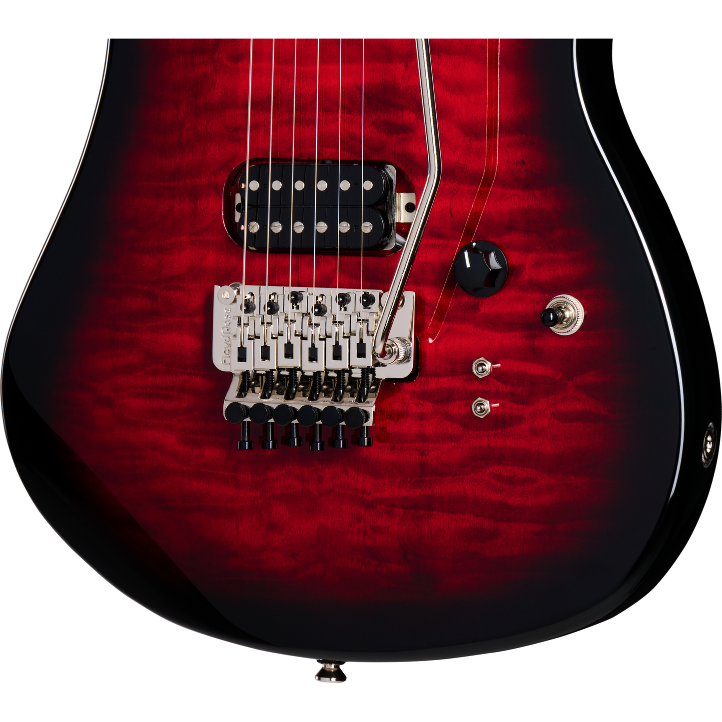 Kramer 84 HH Quilt Electric Guitar - Red Burst