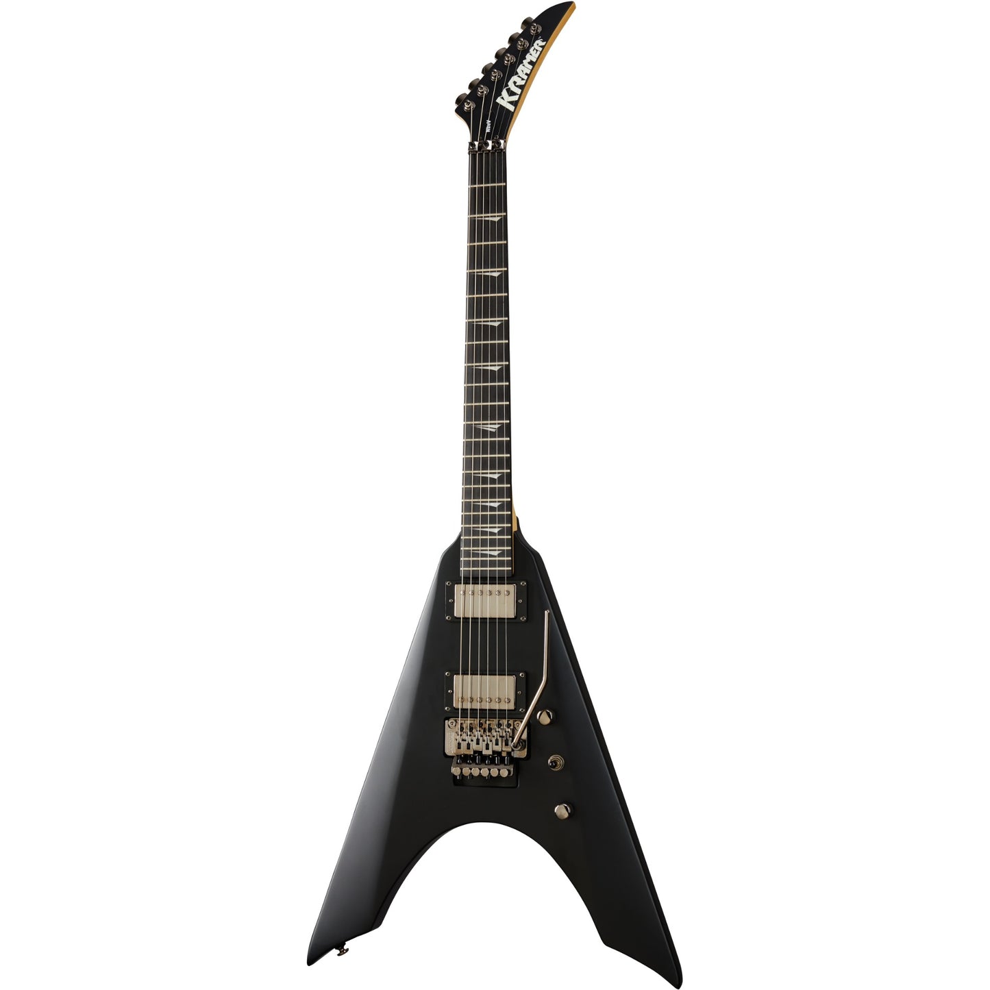 Kramer Nite-V Electric Guitar in Satin Black with Floyd Rose