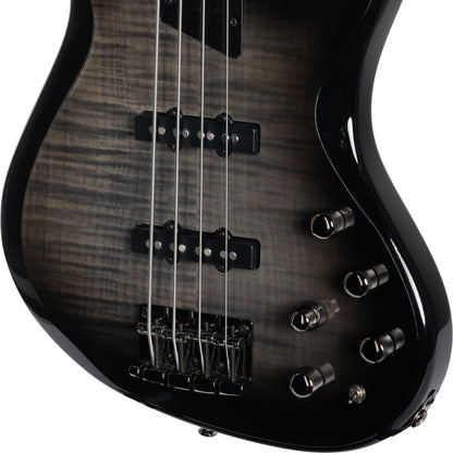 MTD Kingston Saratoga Deluxe 4-String Bass Guitar - Trans Black Burst