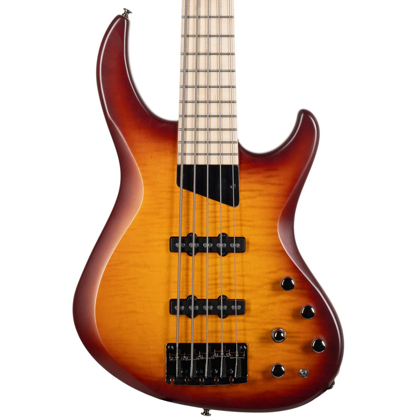 MTD Kingston Saratoga Deluxe 5 String Electric Bass - Deep Cherry Burst