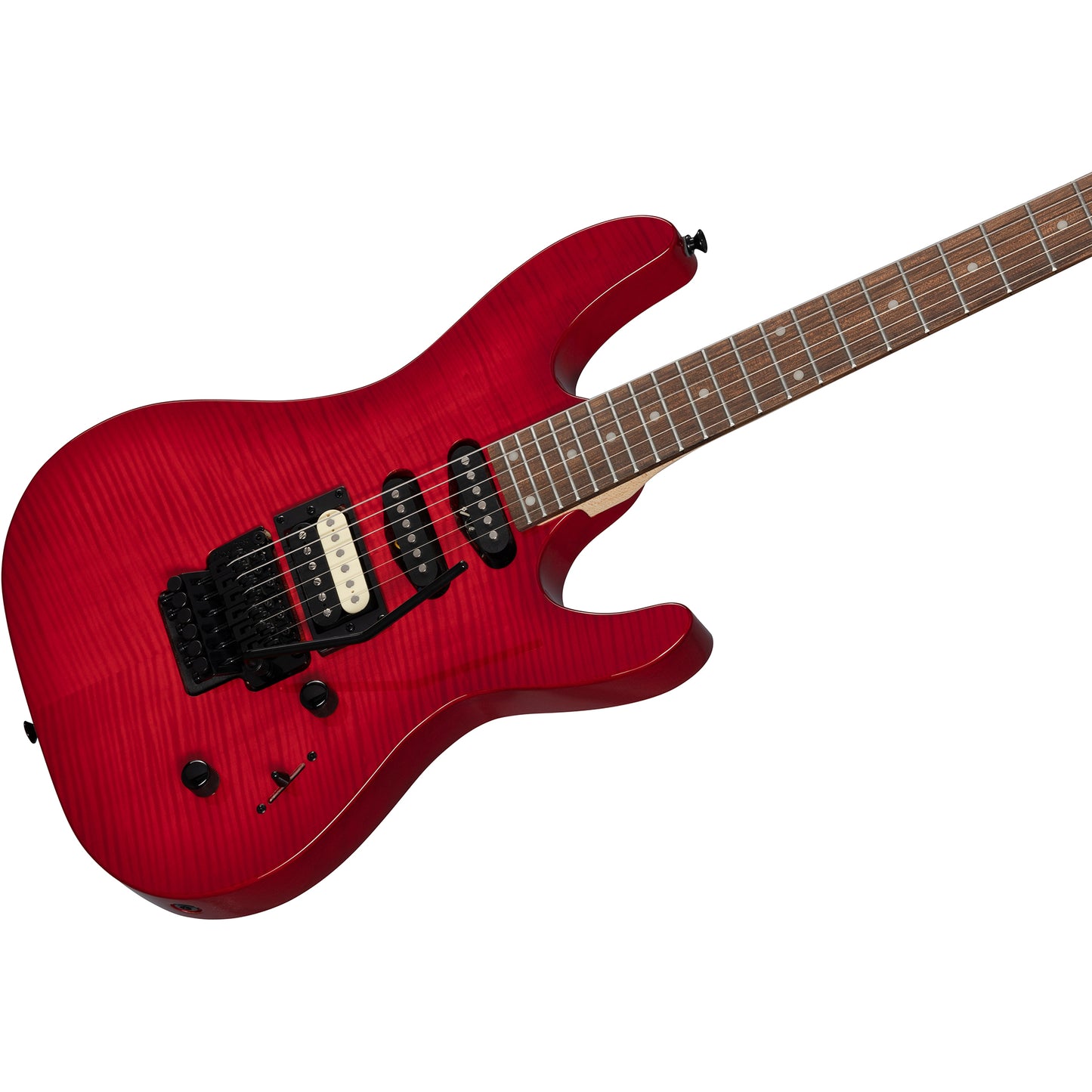 Kramer Striker Figured HSS 6-String Electric Guitar in Transparent Red