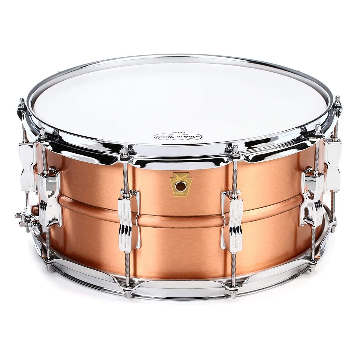 Ludwig Acro Snare Drum - 6.5 x 14 inch - Brushed Copper