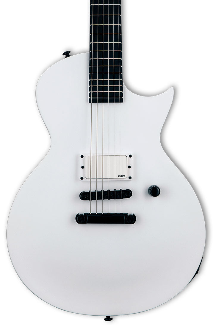 ESP LTD EC Arctic Metal Electric Guitar, Satin Snow White