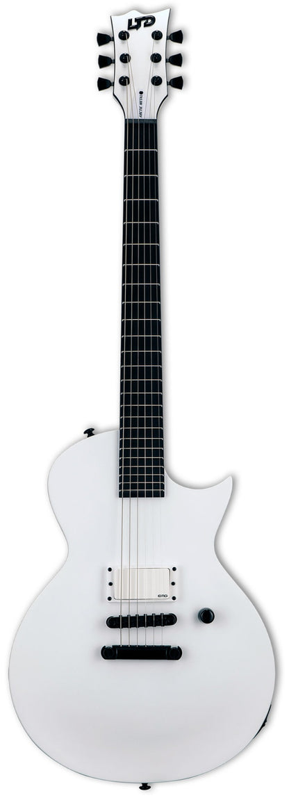 ESP LTD EC Arctic Metal Electric Guitar, Satin Snow White