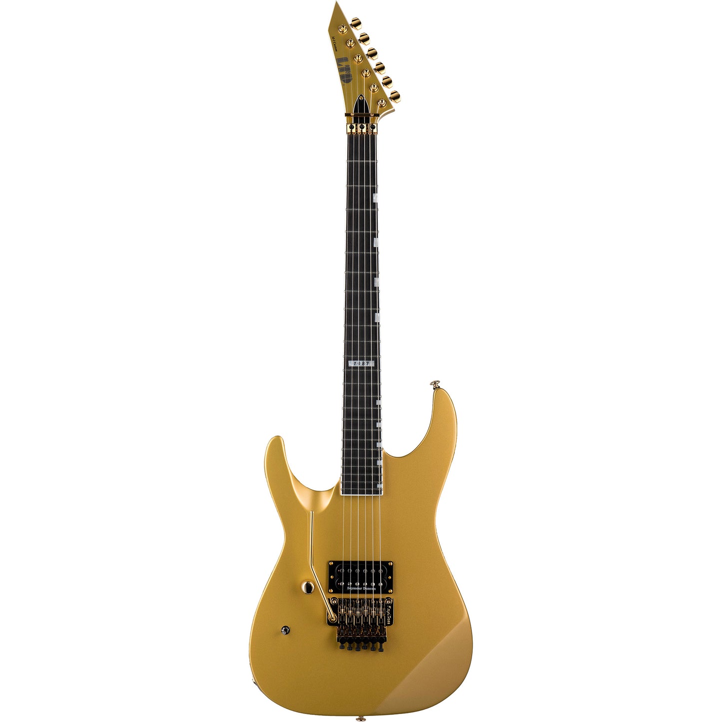 ESP LTD M-1 Custom ‘87 Left Handed Electric Guitar, Metallic Gold