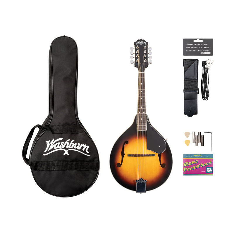 Washburn Americana M1-Pack A Style Mandolin - Tobacco Sunburst