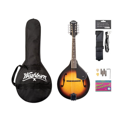 Washburn Americana M1-Pack A Style Mandolin - Tobacco Sunburst