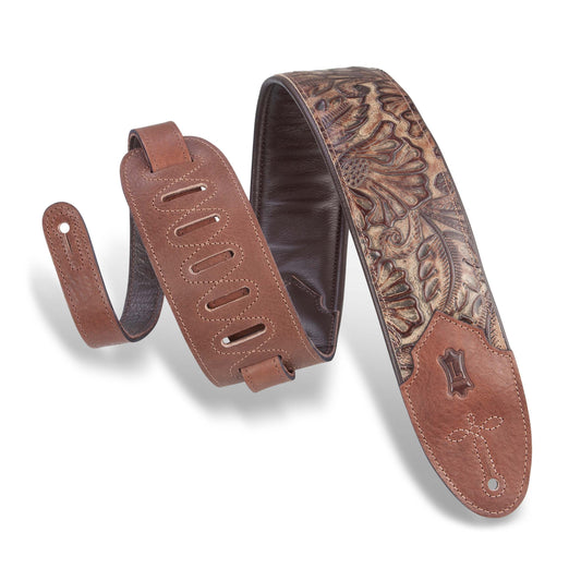 Levys Sundance Line Palm Pecan Guitar Strap - M4WP-002