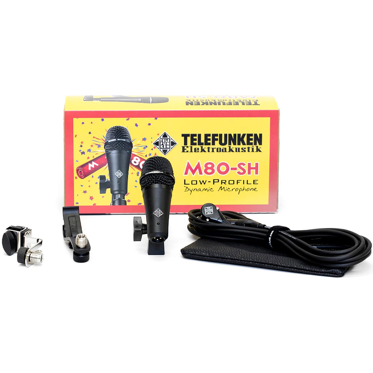 Telefunken M81-SH Supercardioid Dynamic Instrument Microphone, Black