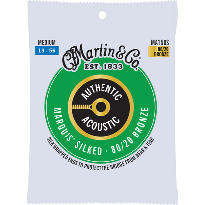 Martin MA150S Authentic Acoustic Marquis® Silked Strings 80/20 Bronze, Medium