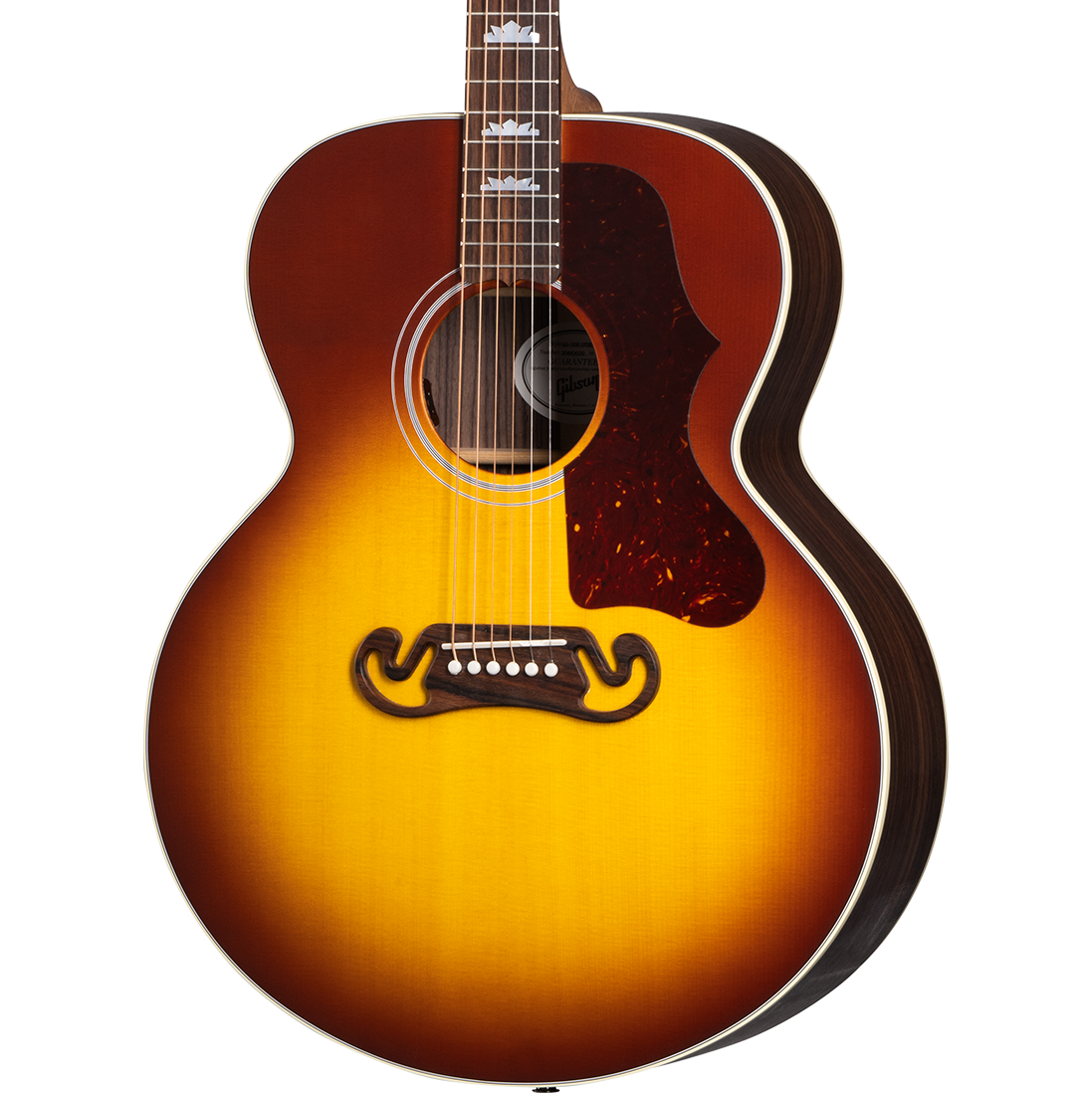 Gibson SJ-200 Studio Rosewood Acoustic Electric Guitar - Satin Rosewood Burst