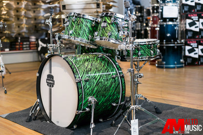 Mapex Mydentity Pre-Sonic Clear Edge Shell Kit In Spiral Green and Black Pearl MD520265DDG