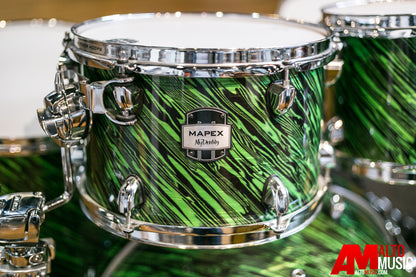 Mapex Mydentity Pre-Sonic Clear Edge Shell Kit In Spiral Green and Black Pearl MD520265DDG