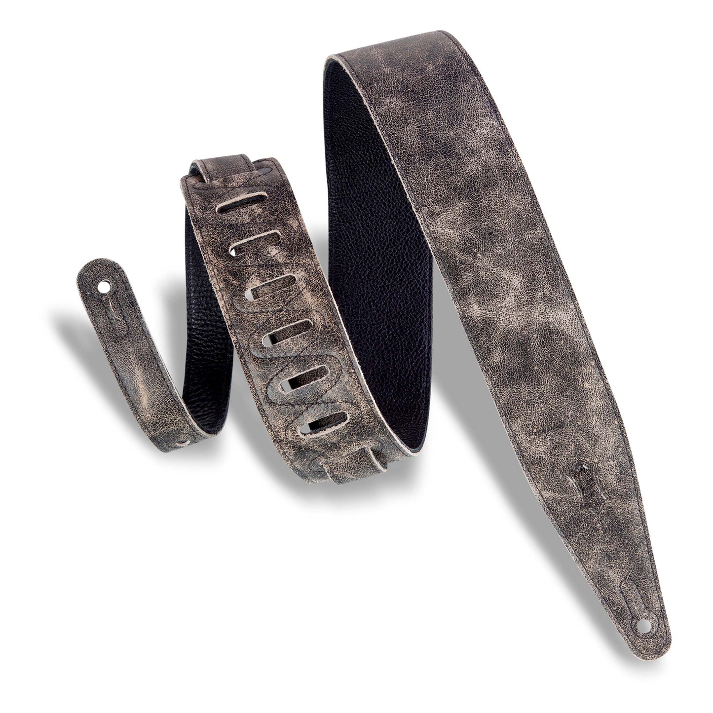 Levys Distressed Guitar Strap - MG317BOG-BLK