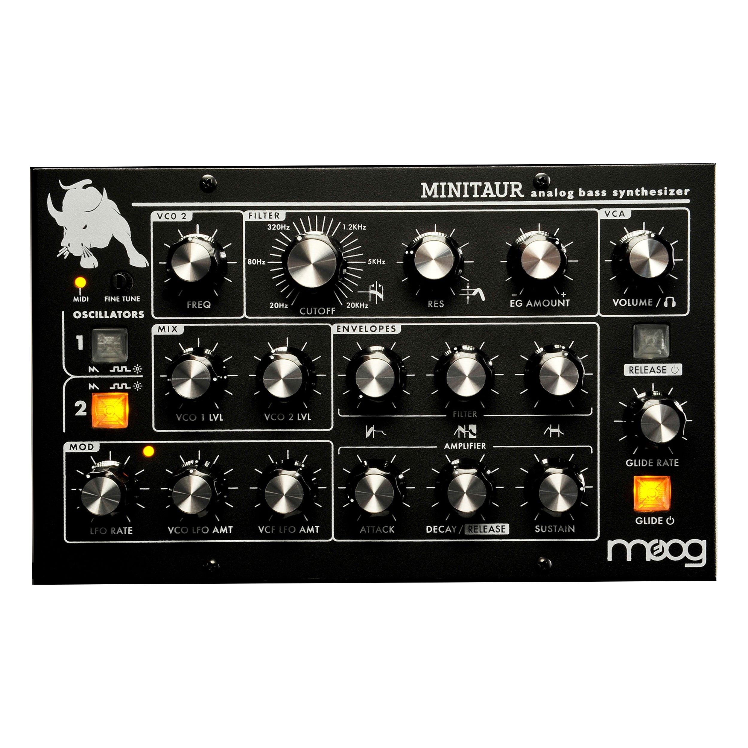 Moog Minitaur Analog Bass Monosynth Module Black