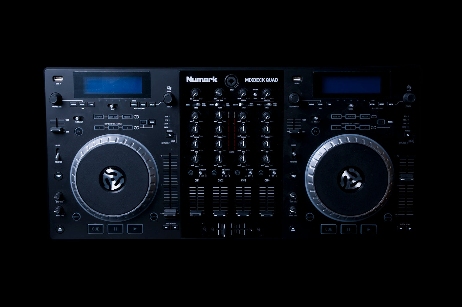 Numark Mixdeck Quad 4-Channel Universal DJ System (MIXDECKQUAD)