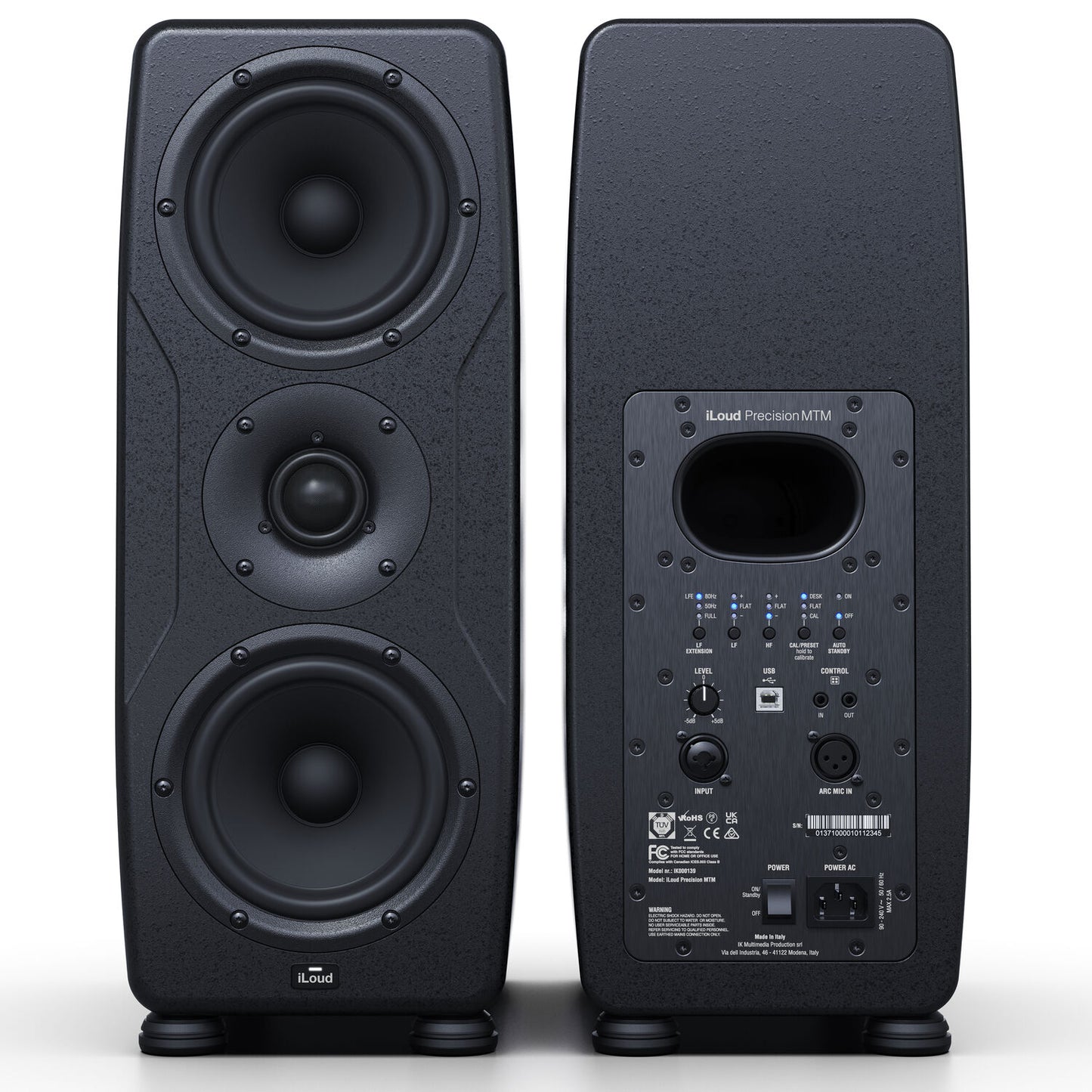 IK Multimedia iLoud Precision MTM Powered Studio Monitor - Black