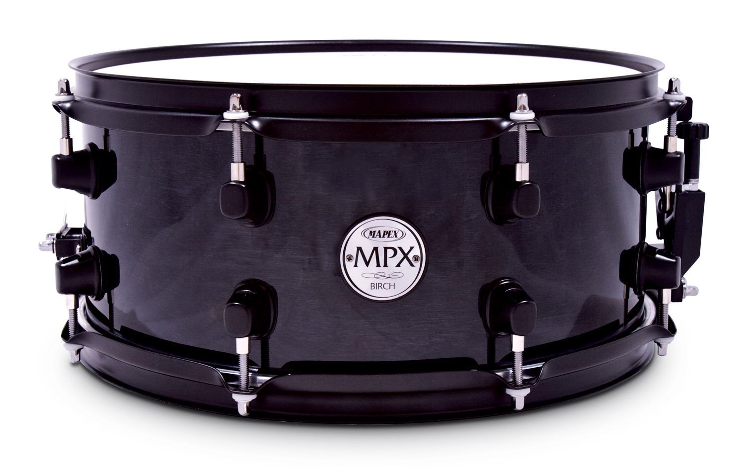 Mapex MPBC3600BMB 6x13 Inch Birch Snare Drum in Transparent Black