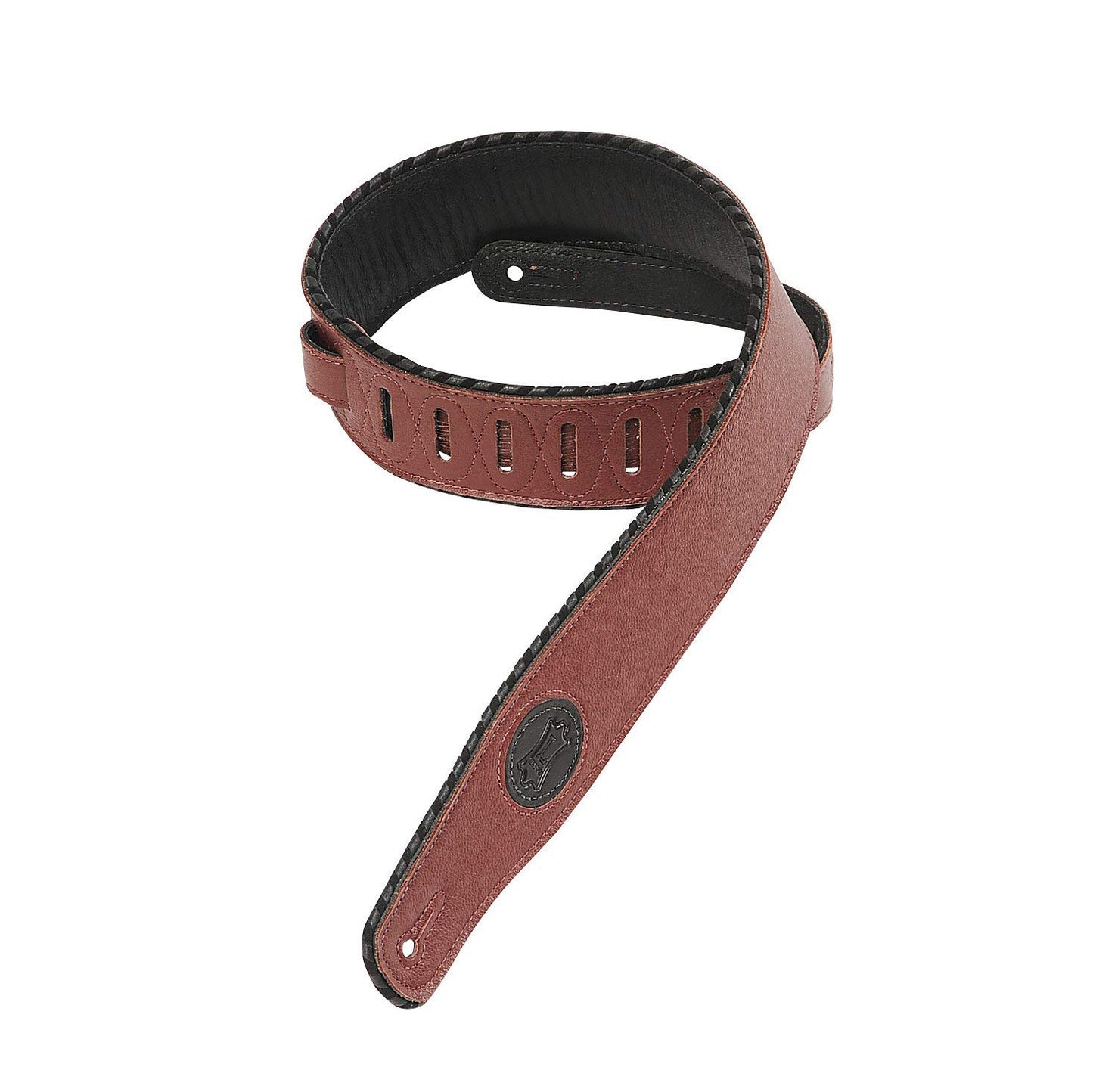 Levy's Signature Series Garment Leather Guitar Strap - Burgundy