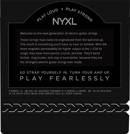 D Addario NYXL1149 Nickel Wound Electric Guitar Strings, Medium, 11-49