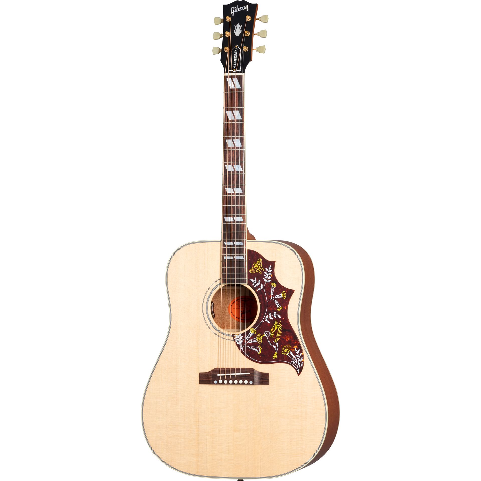 Gibson Hummingbird Faded Acoustic Electric Guitar, Antique Natural