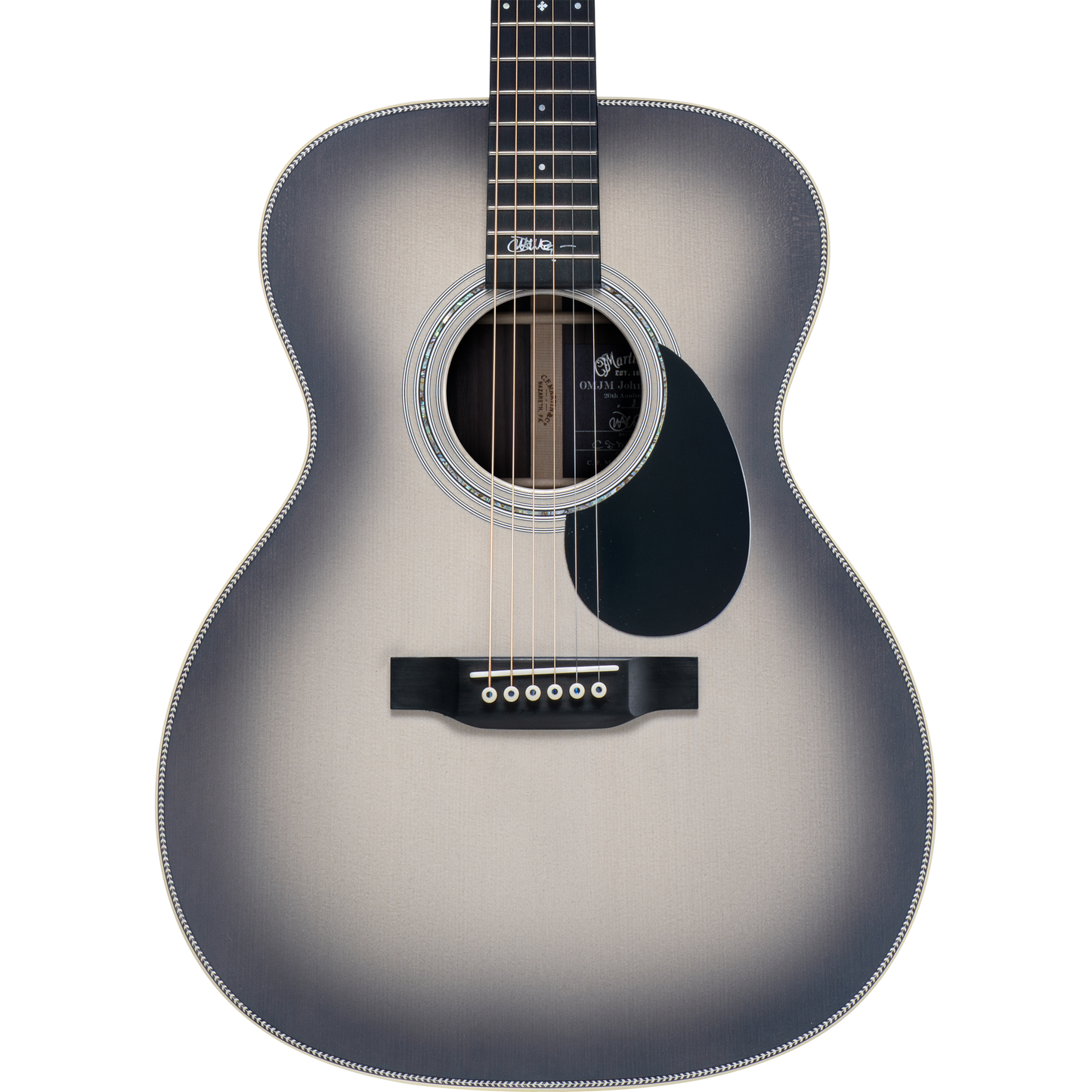 Martin OMJM John Mayer 20th Anniversary Acoustic Electric Guitar - Platinum Gray Burst