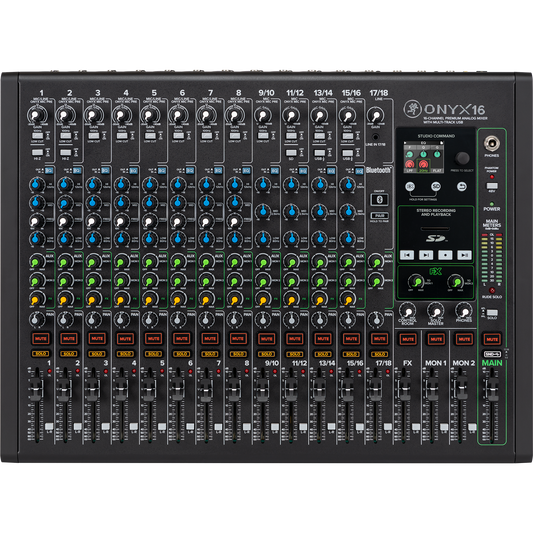 Mackie Onyx16 16-Channel Premium Analog Mixer with Multi-Track USB