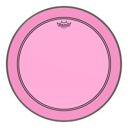 Remo Powerstroke P3 Colortone Pink Bass Drum Head 22"