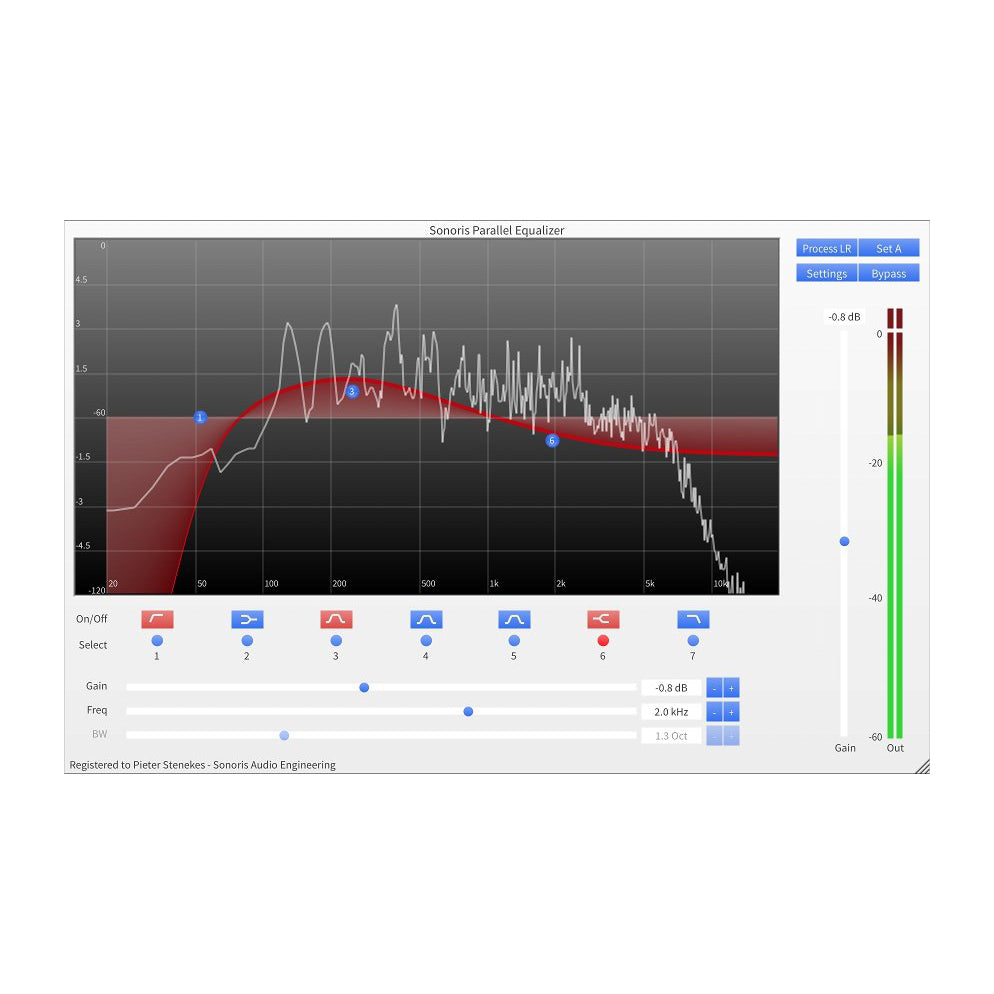 Sonoris Parallel Equalizer Plug-In