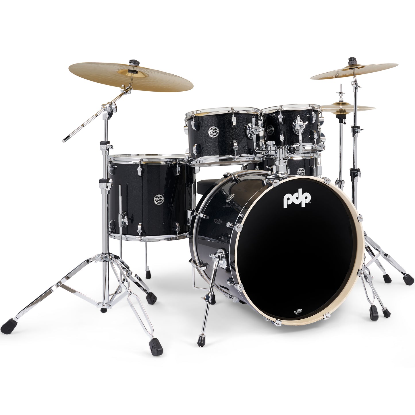 Pacific Drums & Percussion Mainstage 5-Piece Drum Kit - Black Sparkle