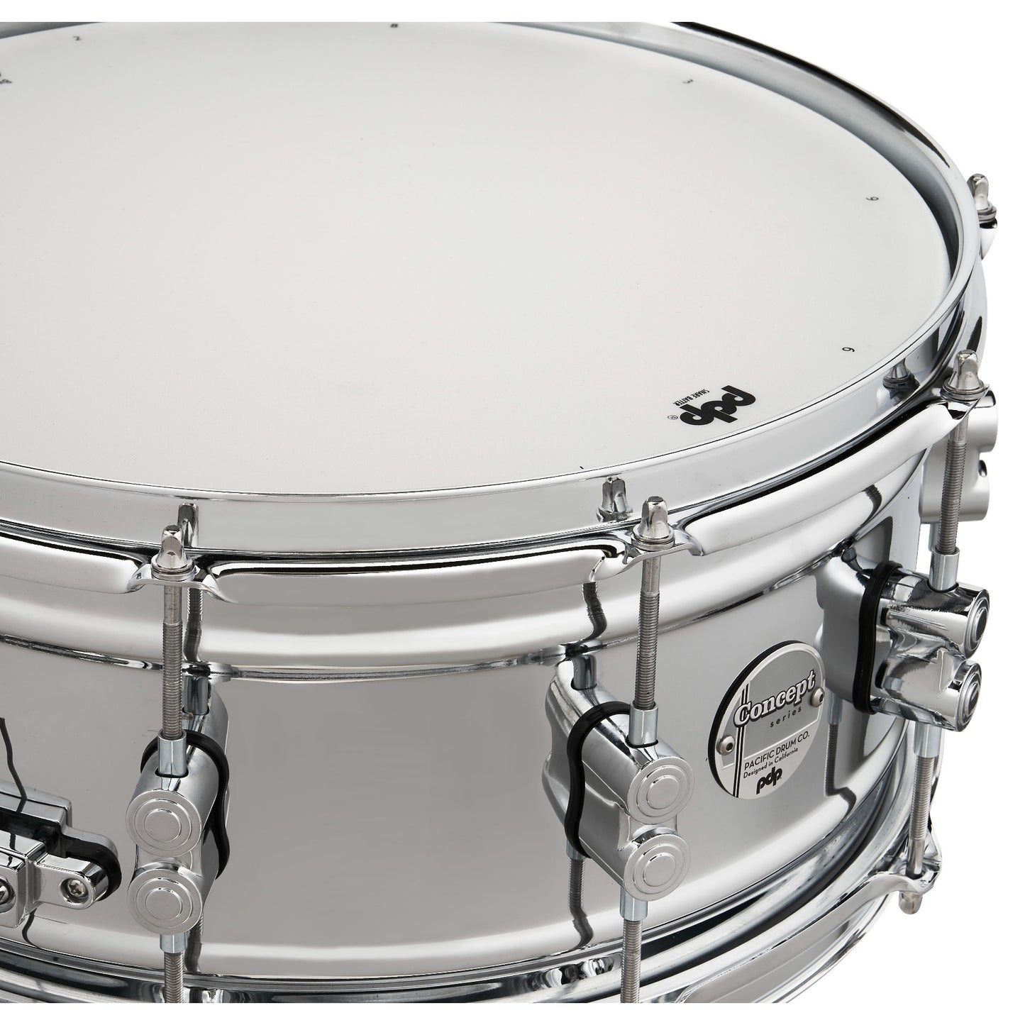 Pacific Drums & Percussion Concept Metal 6.5x14 1mm Chrome/Steel Snare Drum