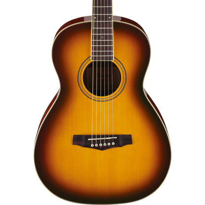 Ibanez PN15BS Parlor Acoustic Guitar, Brown Sunburst Finish