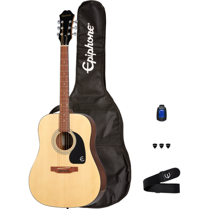 Epiphone Songmaker Acoustic Guitar Player Pack DR-100 - Natural