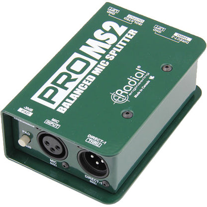 Radial ProMS2 Passive Microphone Splitter